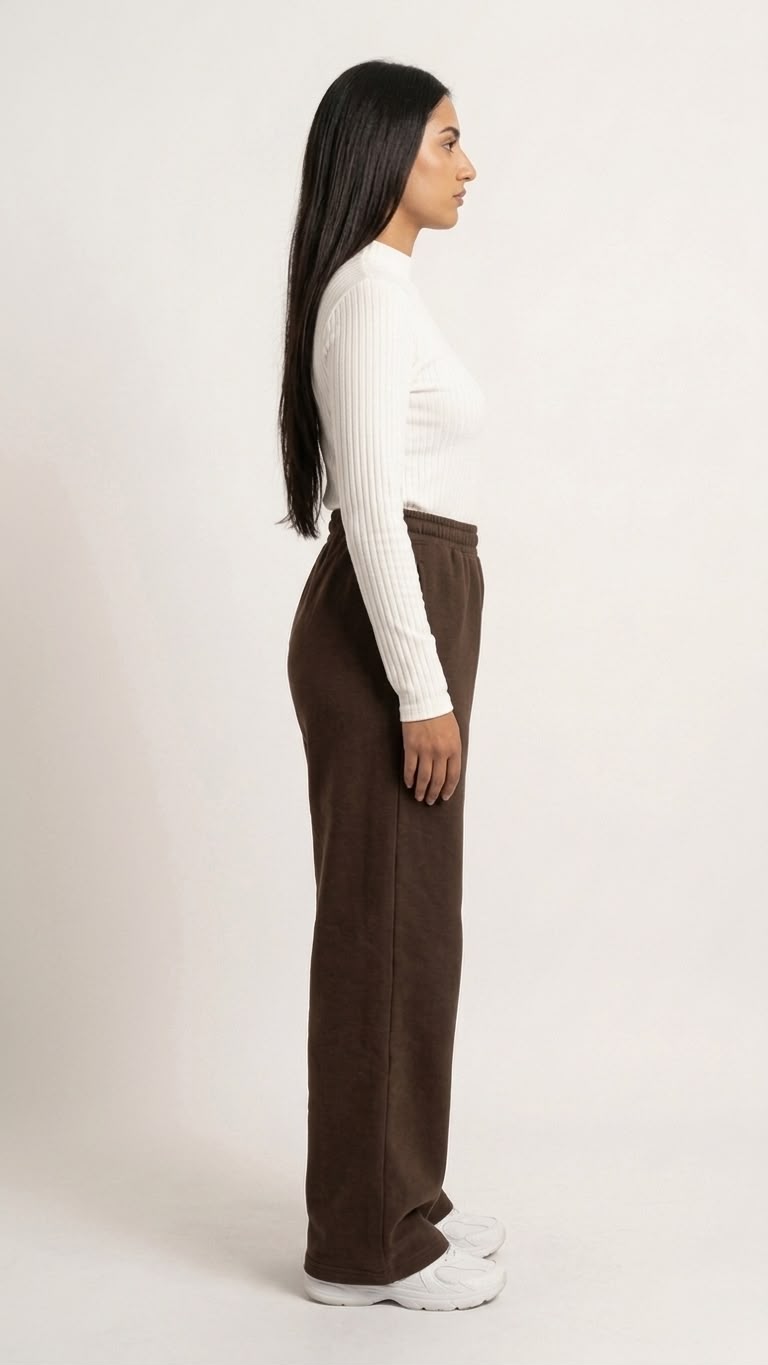 Brown Winter Flapper Trouser