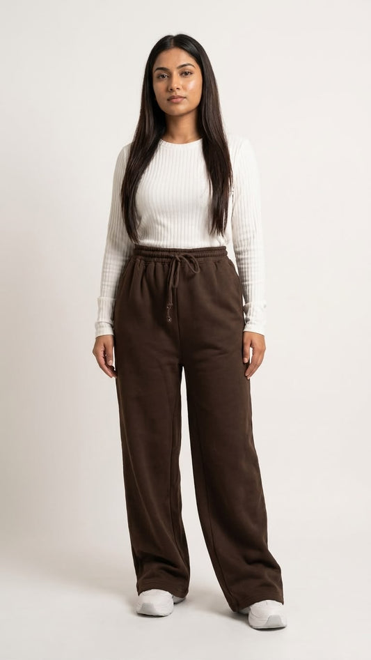 Brown Winter Flapper Trouser
