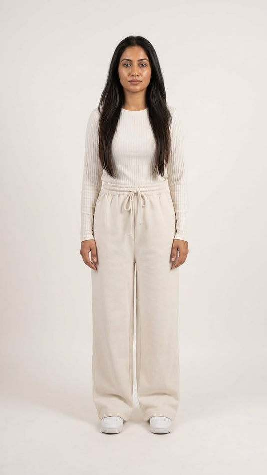 White Flapper Trousers