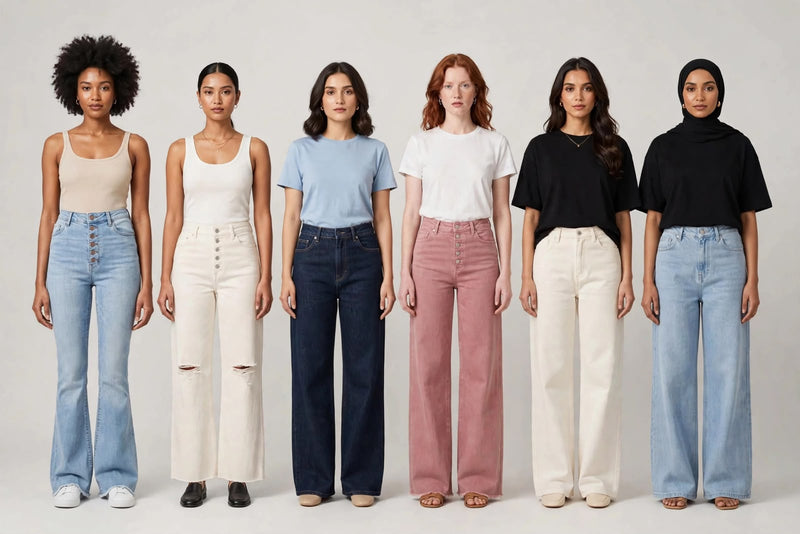 WIDE LEG JEANS