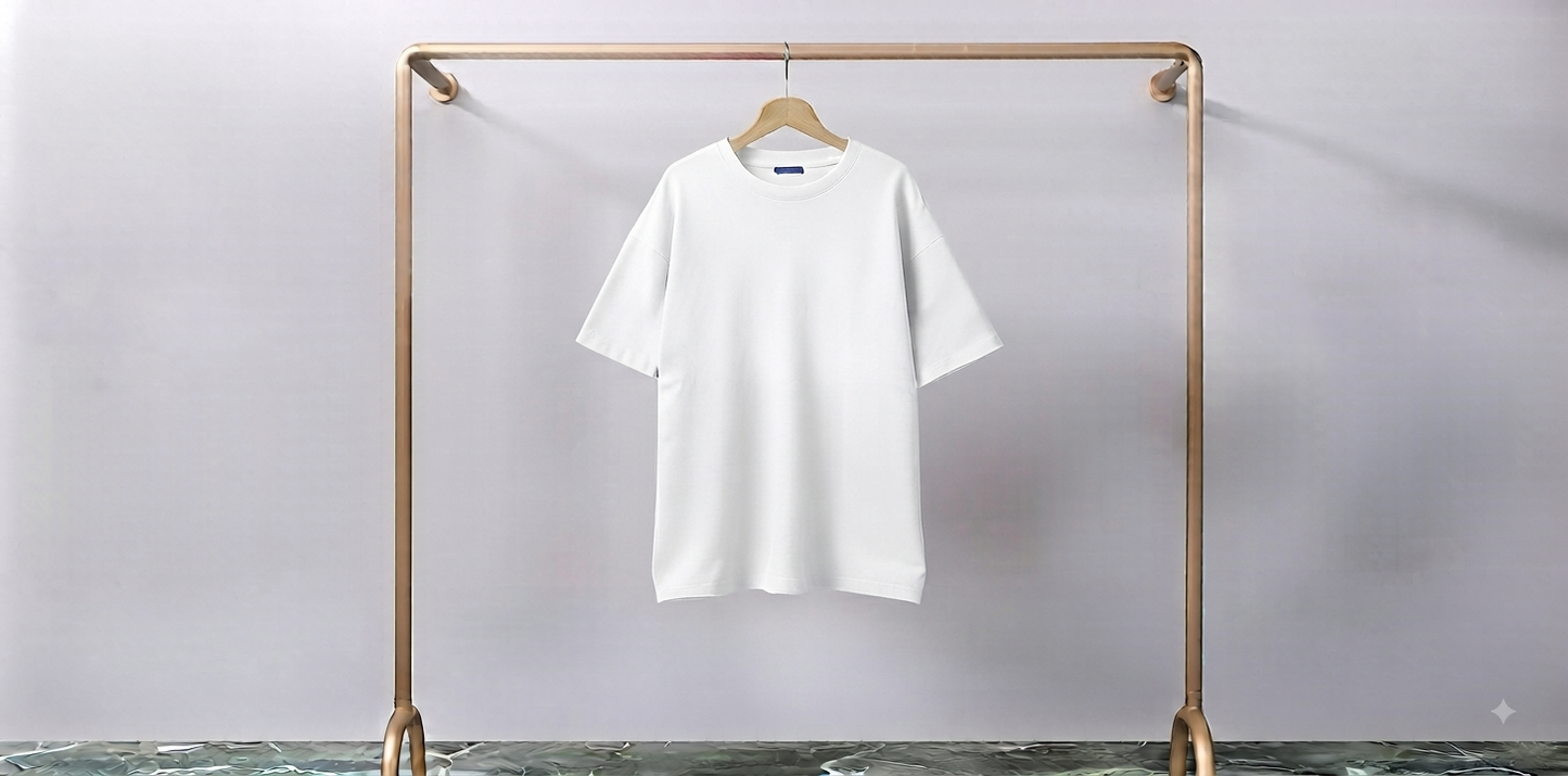 WHITE ROUND NECK
