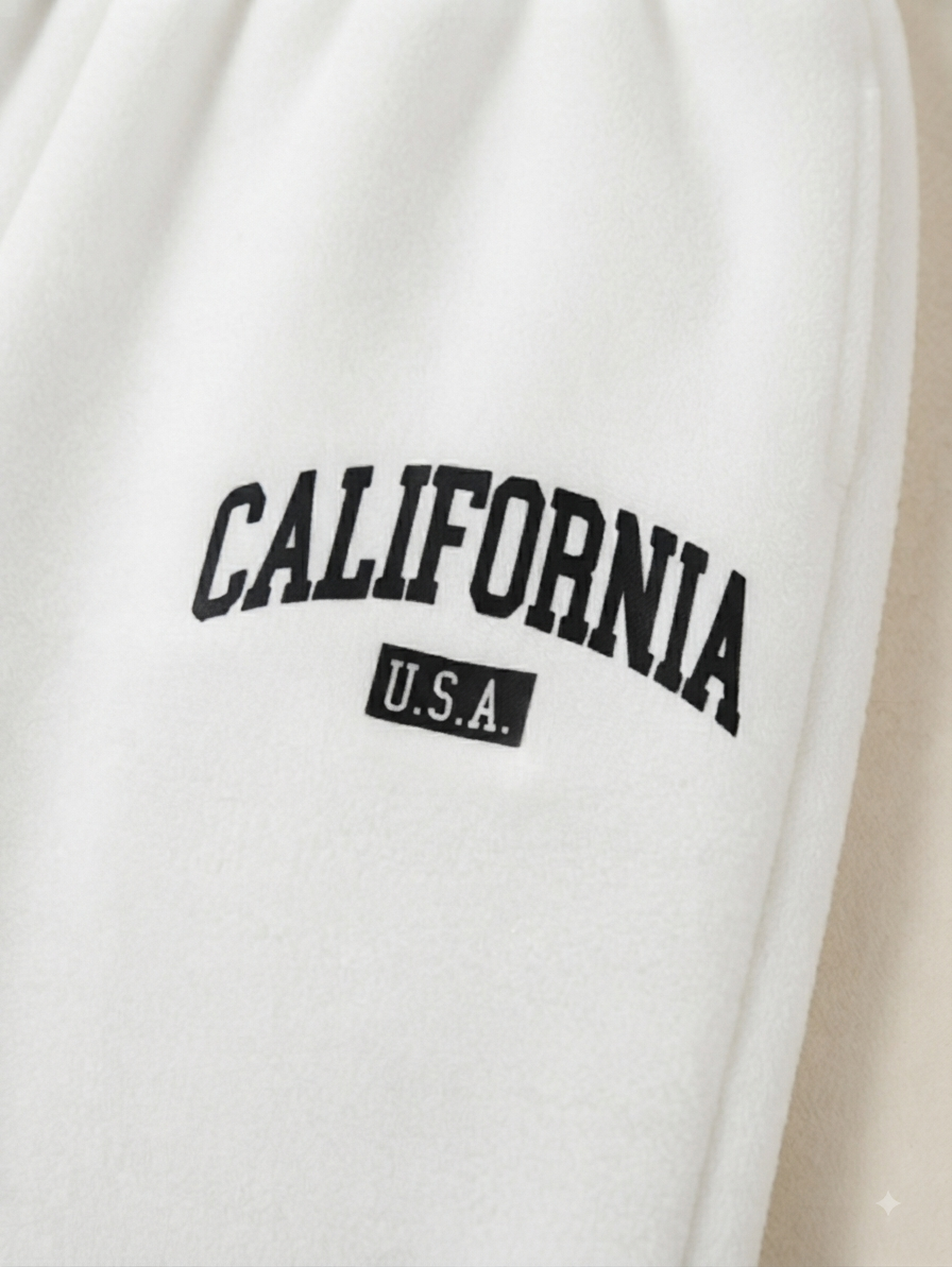White Jogger Pants