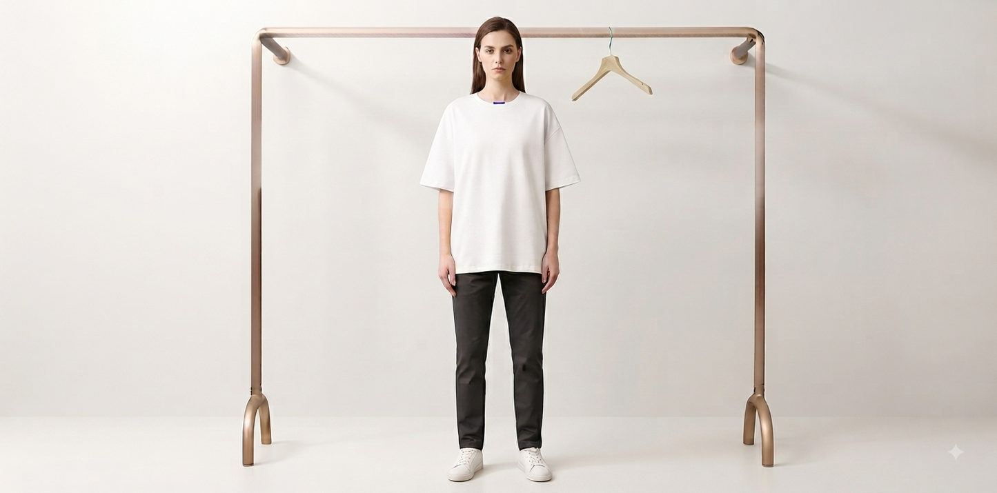 WHITE ROUND NECK